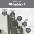 thumbnail image 5 of Loft Living Connor Blackout Grommet Curtain Rod 72 To 144 in, 5 of 5