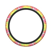 XMXY Car Steering Wheel Cover, Low Poly Triangles Background Non-Slip Jeep Truck Universal Elastic Steering Wheel Protector 15 inch