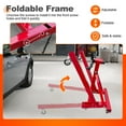 thumbnail image 2 of Vertlley Engine Stand 2000 lb.Heavy-Duty Steel Foldable Capacity 360-Degree Adjustable Mounting Red, 2 of 6