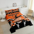 thumbnail image 5 of Cheerleading Comforter Set Cute Cheerleader Bedding Set, Black and Orange Down Comforter Dancer Princess Bed Set, Cheerleading Dance Quilted Duvet Room Decorative, 5 of 7
