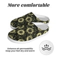 thumbnail image 6 of Fotbe Sunflowers Pattern Women's Fuzzy Curly Fur Memory Foam Loafer Slippers Indoor Outdoor Slippers Winter Home Shoes-46/47, 6 of 7