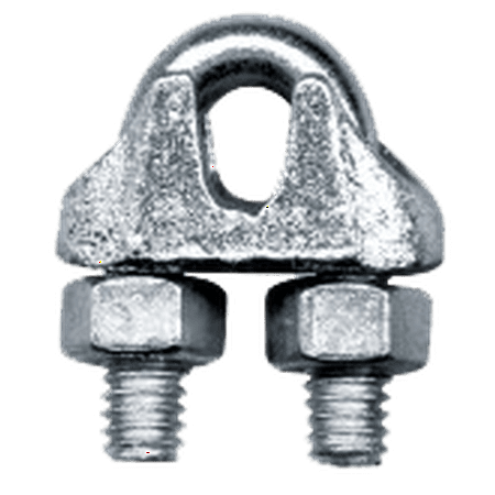 

Peerless 4503340 3/16 Cable Clips 50 Pack Zinc Plated Malleable Wire Rope Clips (UPC Tagged)
