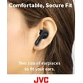 thumbnail image 4 of JVC Ultra Compact True Wireless Earbuds Headphones, Total 12 Hour Battery Life, Sound with 13mm Driver, USB-C Connection - HAB5TB (Black), 4 of 4