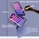 thumbnail image 5 of Compatible con iPad Mini 6 Funda con portalápices y parte trasera transparente para iPad Mini 6 [Admite carga inalámbrica Apple Pencil de segunda generación] Púrpura Ormromra CJWUS-6887, 5 of 7