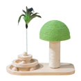 thumbnail image 1 of Solid Wood Rotating Table with Sisal Ball for Self Entertainment Puzzle Durable Stick Toy Training Supply, 1 of 5