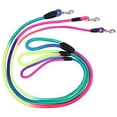 thumbnail image 1 of Cheers Rainbow Color Weave Nylon Belt Pet Dog Traction Rope Round Training Leashes Dog Wear, 1 of 1