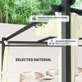 thumbnail image 4 of Outsunny 10' x 10' Metal Pergola w/ Retractable Canopy Roof, Beige, 4 of 10