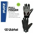 Zefal Unisex Full Finger Athletic Bike Gloves, Touch Screen Compatible