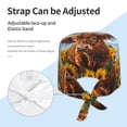 thumbnail image 3 of Cauagu Cloud Sky Sunflower Cow Pattern 1 Pcs Working Caps,Adjustable Working Hats Elastic Scrub Hats Nurse Scrub Cap Nurse Hats Elastic Tie Back Hats Unisex,One Size, 3 of 7