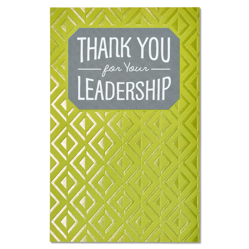 American Greetings Leadership Thank You Card with Foil
