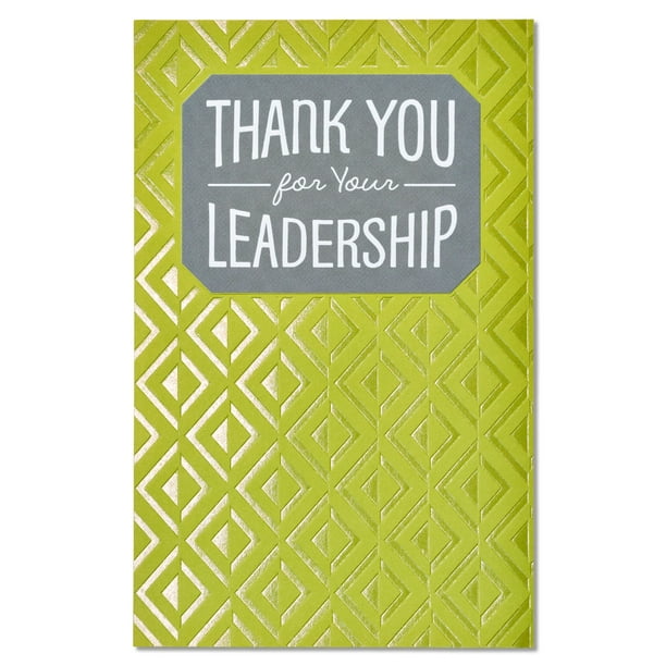 American Greetings Leadership Thank You Card with Foil - Walmart.com