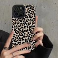 thumbnail image 2 of Ins Creative Leopard Cow Silicone Leather Case For iPhone 15 14 13 Pro Max 11 12 Mini SE 7 8 Plus X XR XS Soft Shockproof Cover, 2 of 4
