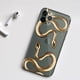 thumbnail image 1 of Lujosa funda dorada de serpiente para iPhone, carcasa de dragón para iPhone 14, 13, 12, 11 Pro Max, Mini, X, XR, XS Max, SE, 7, 8 Plus, 13 Fivean unisex, 1 of 2
