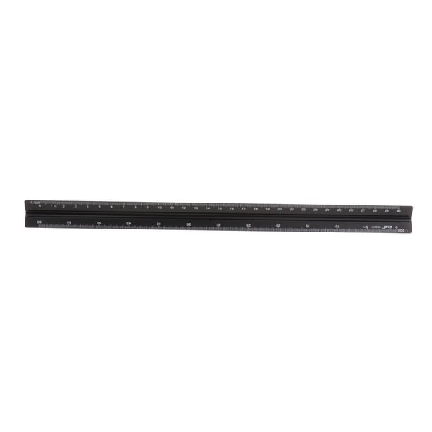 Herramienta de Medición Yotijar Regla Triangular de Aleación de Aluminio Negro