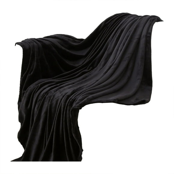 Best Clearance! Pedty Blanket Flannel Blanket Coral Fleece Blanket Black B, Polyester Blanket, Blanket, 1*Blanket