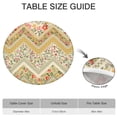 thumbnail image 6 of Pioneer Flower Floral Print Pattern Round Fitted Tablecloth with Elastic Edge,Dining Table Cover Waterproof,Outdoor Round Tablecloth for Camping,Dining,Indoor and Outdoor, 6 of 7