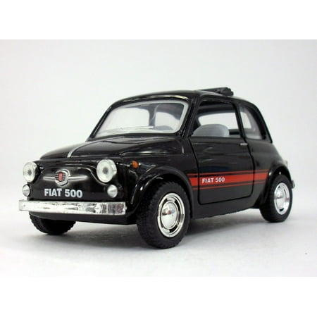Classic Fiat 500 1/24 Scale Diecast Model - Black