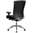 thumbnail image 4 of Emma + Oliver 24/7 300lb High Back Black LeatherSoft Ergonomic Office Chair-Seat Slider/Lumbar, 4 of 6