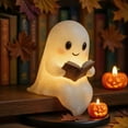 thumbnail image 3 of Halloween Ghost Night LightYZEGDCH Halloween Decor Indoor Cute Ghost Reading Lamp Warm Lighted Figurine Lamps for Party Bedroom Study Room, Gifts for Kids Women Men(6 inch), 3 of 7