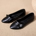 thumbnail image 3 of Aayomet Womens Casual Dress Shoes Low Heel On Casual Fashion Leisure Breathable Shoes Outdoor Womens Slip Shoes Women's casual,Black 6.5, 3 of 5