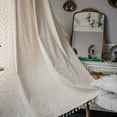 thumbnail image 3 of Nvzi Farmhouse Cotton Linen Window Curtain Panel with Tassels, 1 Piece (59"x87",Daisy), 3 of 5