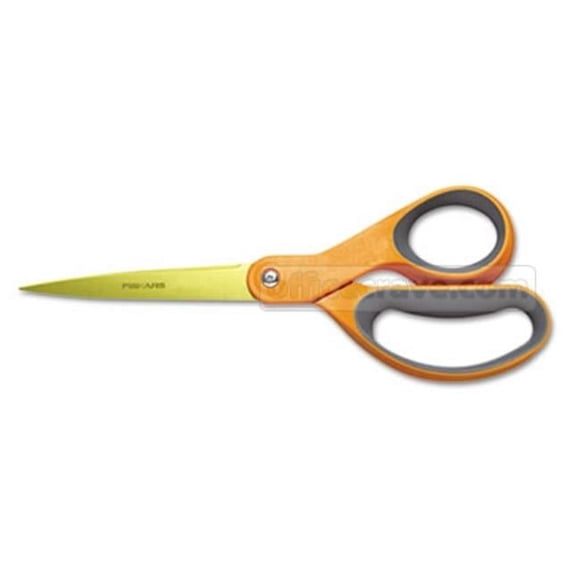 Fiskars 01004244J Classic Stainless Steel Scissors- 8 in. Length- Straight- Orange