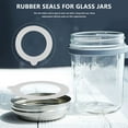 thumbnail image 3 of 20 Pcs Silicone Replacement Gasket Seals,Airtight Sealing Rings,Fits Regular Mouth Canning Jars, 3 of 5