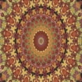 thumbnail image 1 of Ahgly Company Indoor Square Patterned Caramel Brown Area Rugs, 7' Square, 1 of 6