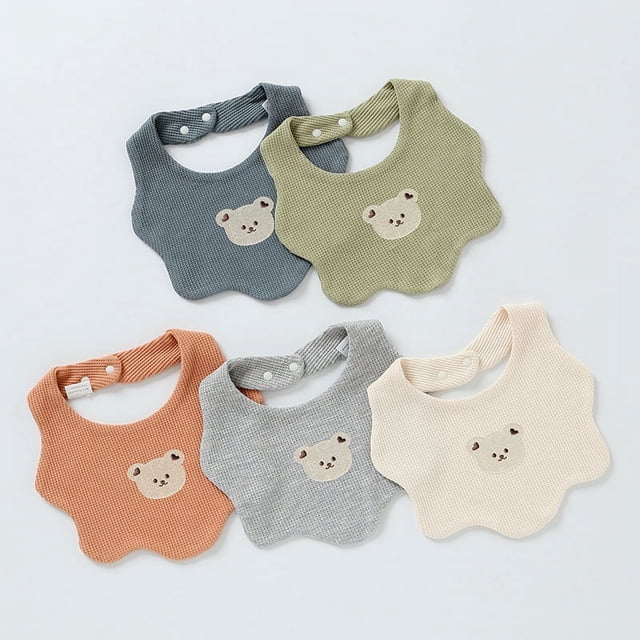 Baberos para bebé YONGSHENG unisex ajustables absorbentes de algodón orgánico