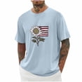 thumbnail image 1 of Tops para hombre, blusas y camisas de cuello redondo y manga corta para hombre, blusas casuales de moda con cuello redondo y manga corta para hombre, blusas de poliéster para hombre, 1 of 4