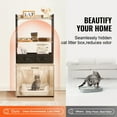 thumbnail image 2 of KFFKFF Litter Box Cabinet, Concealed Cat Toilet with Dual Shelves & Baskets, Wood Pet Bathroom for Indoors, Fits Standard Litter Trays, 23.6"L x 19.7"W x 50"H, Natural Finish, 2 of 9