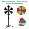 thumbnail image 3 of WinSpin 24" Display Prize Wheel Black & White DIY Tripod 12 Slot Modular Custom Spinning Wheel for Pop Up Trade Show, 3 of 9