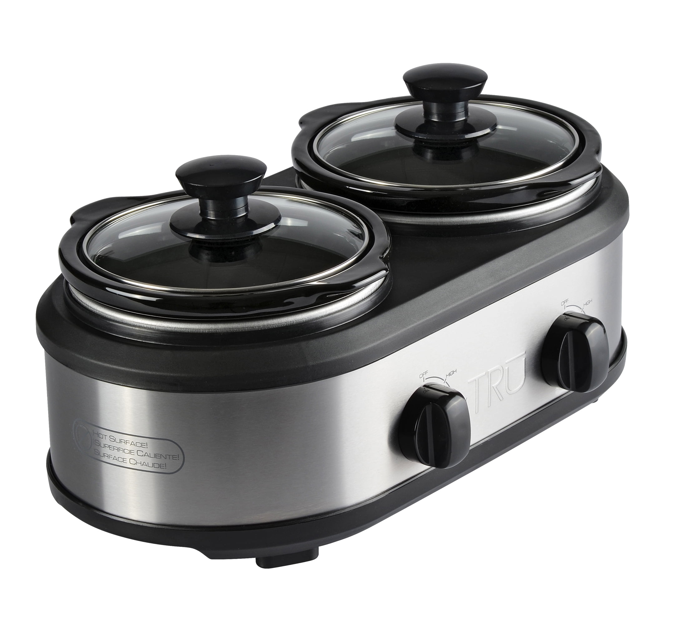 TRU Triple Slow Cooker with 3 Separate 2½ Quart Inserts