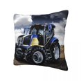 thumbnail image 3 of Funda de almohada con diseño de Tractor de coche, funda de cojín de poliéster suave, funda de almohada para regalo, funda para cama cuadrada de 45x45cm, 3 of 5