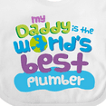 thumbnail image 4 of Inktastic Daddy Worlds Best Plumber Boys or Girls Baby Bib, 4 of 4