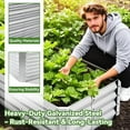 thumbnail image 2 of 6x3x1ft Rectangle Galvanized Raised Garden Beds kit，Large-Capacity Metal Planter Garden Box Outdoor,Metal Garden Bed for Vegetables，Flower，Fruits，Steel Raised Beds for Backyard Gardening, 2 of 8