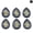 Blue Sand Stone, variant on 7pcs Crystal Stone Gems Drop Hand Seven Chakra Energy Reiki Healing Pendant-Flame Jasper