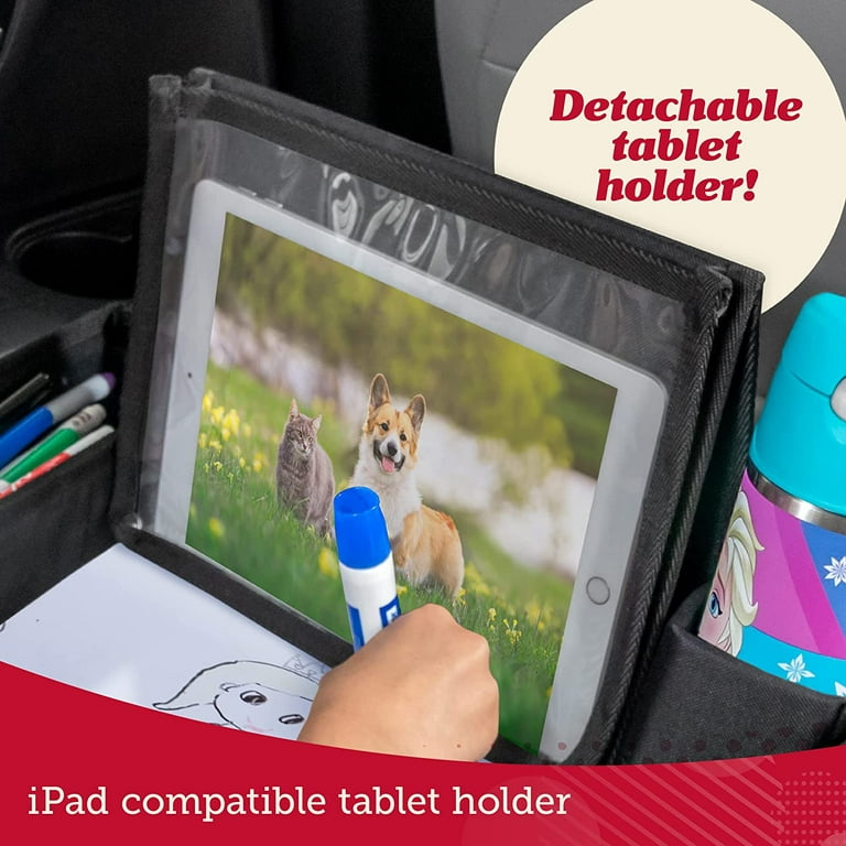 Premium Kids Travel Tray, Car Seat Travel Tray, Toddler Travel Essentials, Activity  Tray Table, Waterproof Surface, Dry Erase Board and More 