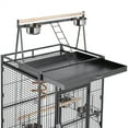 thumbnail image 3 of Yaheetech Cage à Oiseaux Roulante de 68,5 Po de Hauteur avec Roues, Noir, 3 of 8