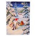 thumbnail image 1 of Gnomo de Navidad tirando de una bandera de jardín en trineo pequeño multicolor Caroline's Treasures ACG0144GF, 1 of 1