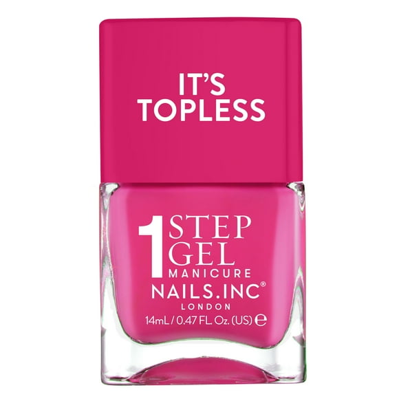 Nails Inc It'S Topless Gel Nail Polish 4-In-1 Base Coat Treatment Color & Top Coat Long Lasting Strong Chip Free Nails Glossy Salon Quality Manicure At Home Vegan Cruelty Free Shade Olivia