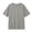 Gray, variant on Teen Girls Oversized Tops Short Sleeve T Shirts Side Split Crewneck Tunic Blouse Casual Basic Tee Blue