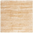 thumbnail image 5 of SAFAVIEH Hudson Shag Jaden Striped Area Rug, Ivory/Gold, 7' x 7' Round, 5 of 5