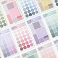 thumbnail image 4 of TFixol 4 Sheets Color Labels Gradient Sticker Cute Stationery Sticker for DIY Scrapbooking Diary Journal Decoration Document Organizing Marking, 4 of 8