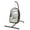 Gray-with Stand, variant on Uforic Hanging Egg Chair with Stand, Patio Swing Egg Chair Hammock Chair for Outdoor Indoor - Gray