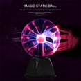 thumbnail image 3 of Mini Plasma Lamp Lights, Plasma Ball Lamp | Electrostatic Ball Touch Sensitive Lightning Ball, with USB Ball Lightning Touch Sensitive Lamp Party Nursery Festival Decorations (6 inch), 3 of 5