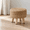 Natural, variant on Hand-Woven Seagrass Round Ottoman Footrest Stool with Soft Padded Seat and Pine Legs for Couch, Desk, Living Room, and Bedroom - Black