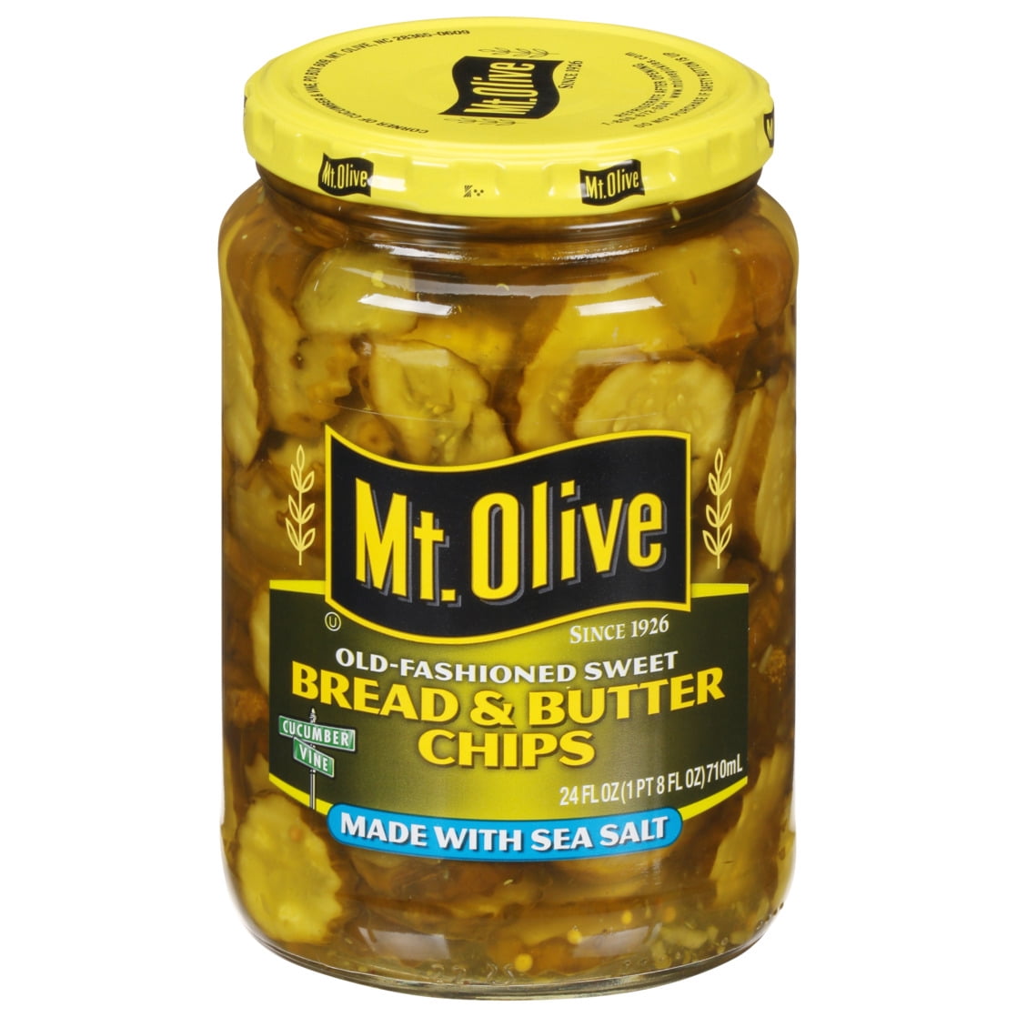 Mt. Olive Bread & Butter Chips Old-Fashioned Sweet Pickles - 24 fl oz jar