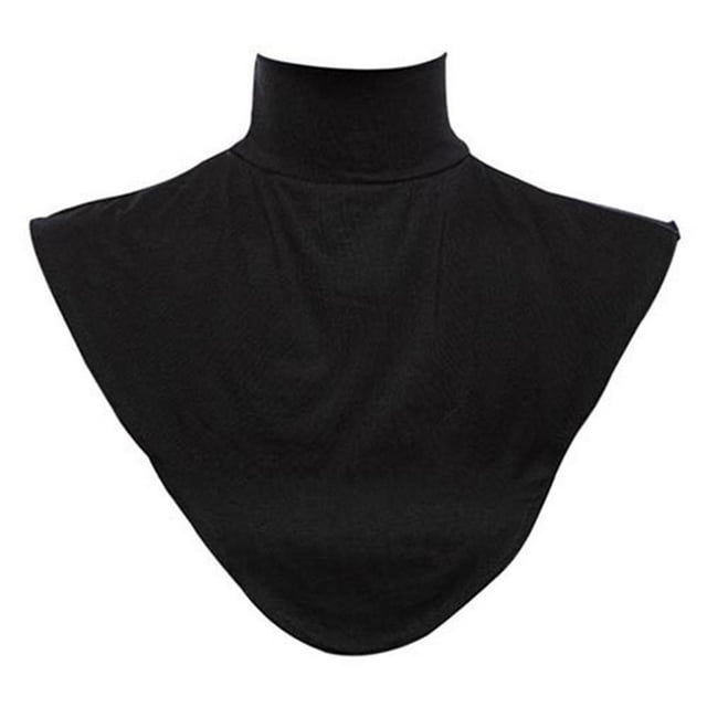 Trayknick False Collar Soft Texture Good Ornament 7 Colors Women Modal Neck Cover Loop Scarf for Home Black