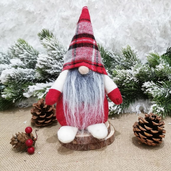 Xihbxyly Liquidación de Verano Muñeco de Tela de Papá Noel Rudolph, Regalo de Cumpleaños para La Decoración Navideña Del Hogar